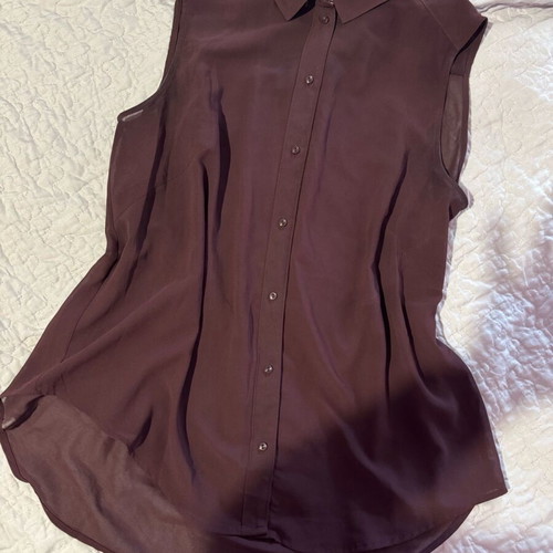 H&M sleeveless shirt like new, dark burgundy XXL