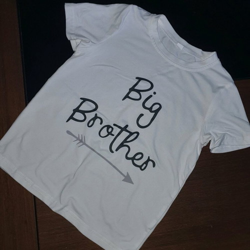 Big Brother T-shirt like new, white, size 5-6