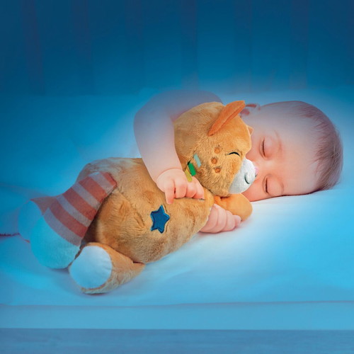 Baby Clementoni Cat Plush Toy like new, relaxing and soothing for 0+ months