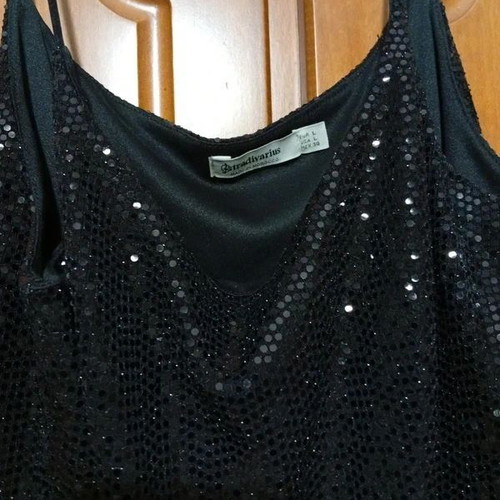 Stradivarius women's dress like new, black, size L