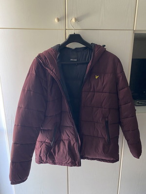 Lyle & Scott Lightweight Puffer Jacket XXL, burgundy