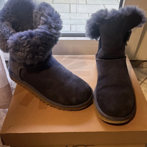 Ugg boots like new, leather, size 37, purple
