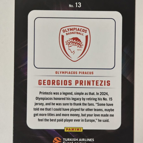 Georgios Printezis Night Moves Panini Donruss 2024 25 SSP