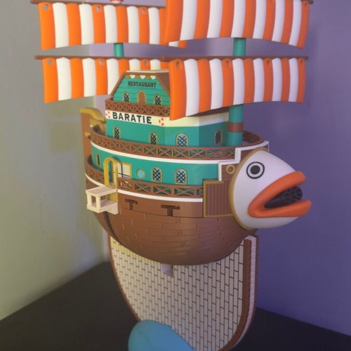 3D Printed Πλοίο Baratie One Piece με βάση
