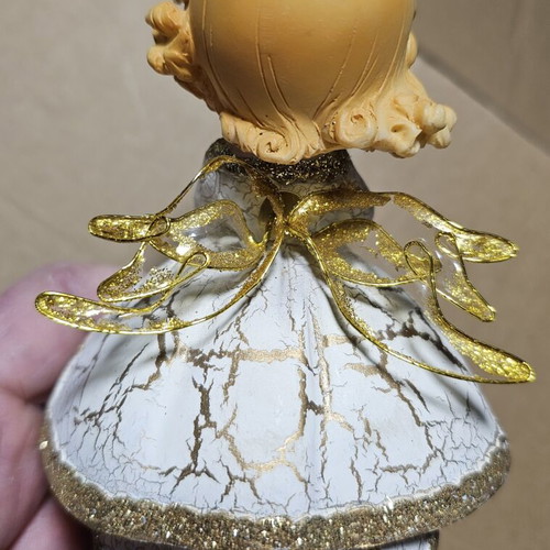 Ceramic decorative angel figurine used