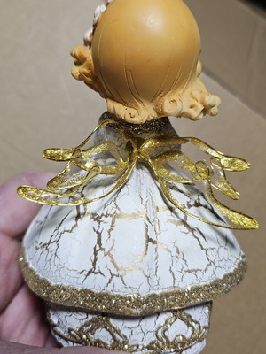 Ceramic decorative angel figurine used