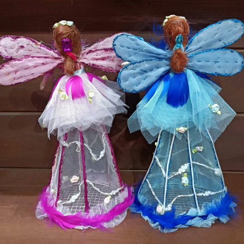 Vintage fairies with storage like new, set of 2 pieces