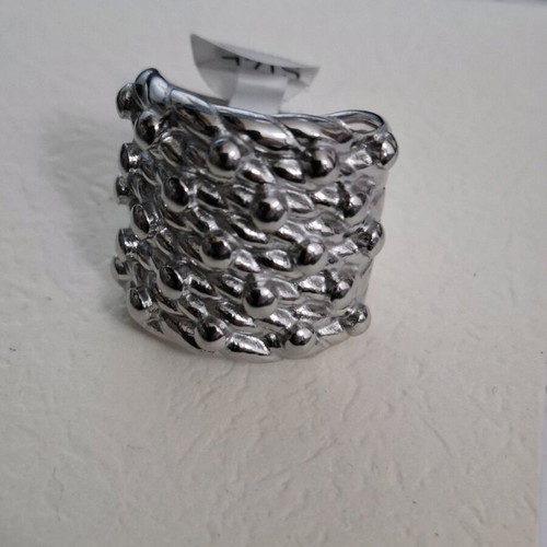 Stainless steel ring new, silver, surgical steel