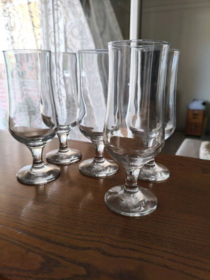 Cold chocolate glasses like new, set of 5