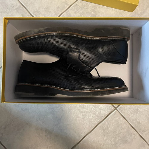 Gianna Kazakou men's leather scarponi used, wide fit, black