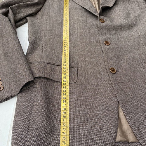 Luciano Barbera men's 3-piece suit, brown herringbone