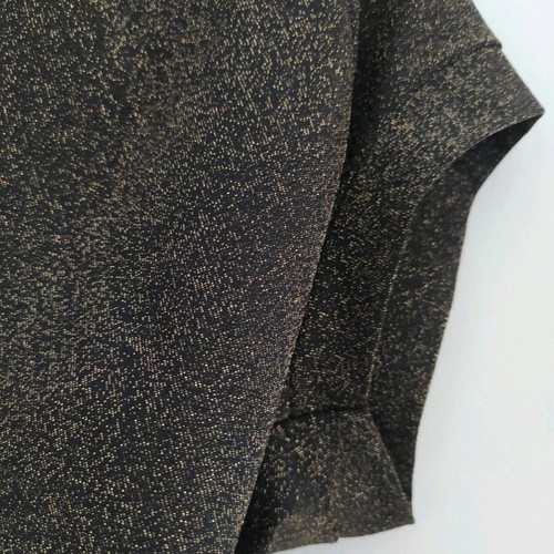 Metallic bolero like new, brown with gold thread, size M