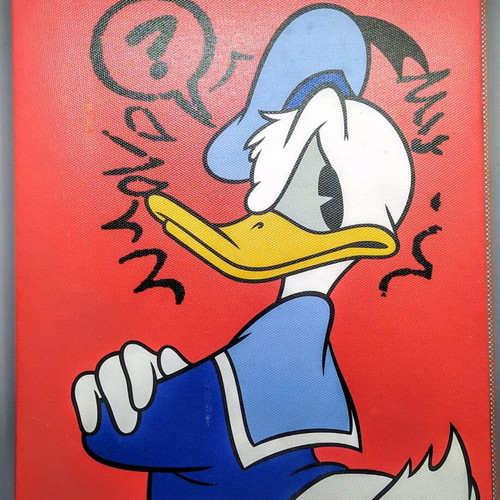 Donald Duck Canvas Print Disney Store like new