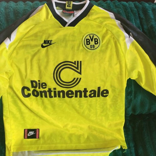 Borussia Dortmund Home 1995/96 Long Sleeve Shirt used size Large