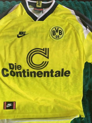 Borussia Dortmund Home 1995/96 Long Sleeve Shirt used size Large