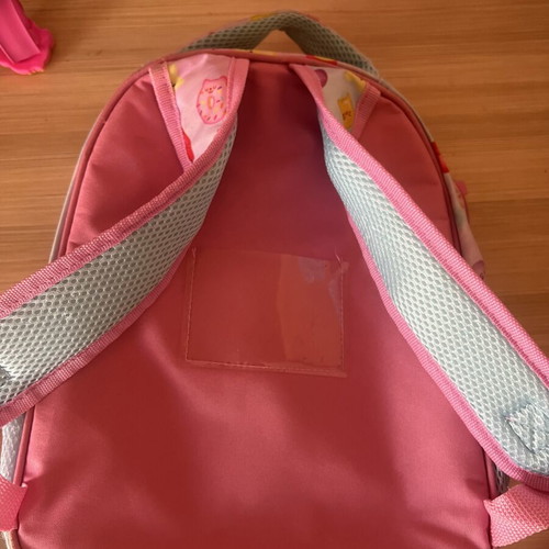 Must Team Preschool Backpack used, colorful with bottle holder