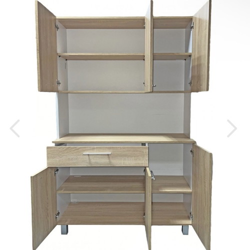 Bezen kitchen cabinet Sonoma white like new 101x42x185cm