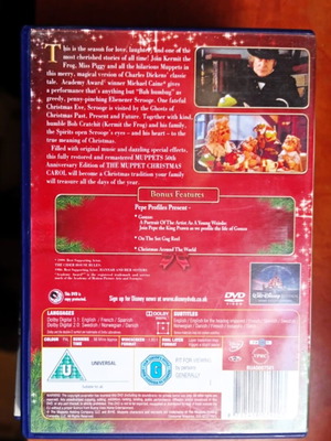 The Muppet Christmas Carol DVD like new, festive muppet show