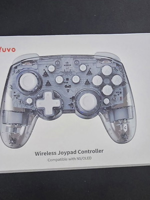 Switch Pro Controller like new, translucent gray with LED lights