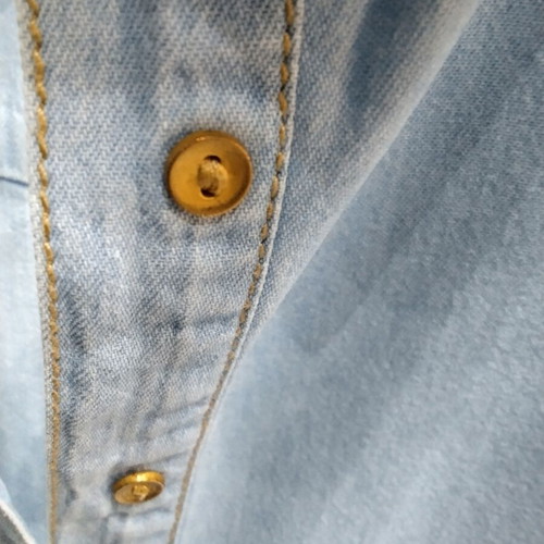 ZARA Trafaluc light blue denim shirt, M