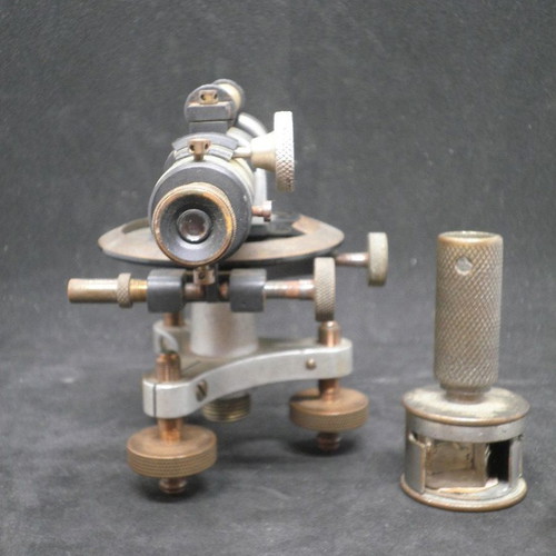 Antique R.Reiss Liebenwerda- Okular theodolite used with wooden case