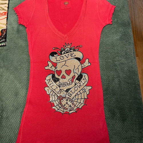 Ed Hardy blouse used, size S / 36 / 8