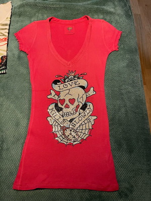 Ed Hardy blouse used, size S / 36 / 8