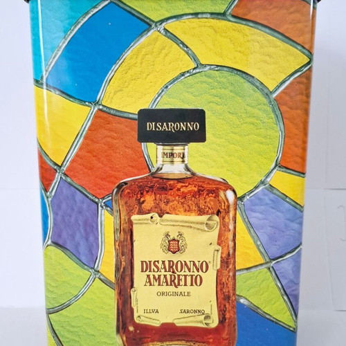Disaronno vintage metal box used