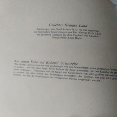 Geliebtes Heiliges Land album like new for the Holy Land with works from 1839