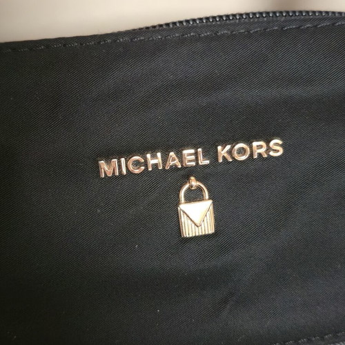 Michael Kors shoulder bag used, black and gold