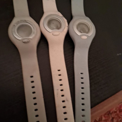 Women's electronic watches used, set of 3, white