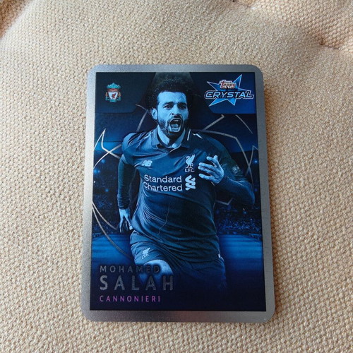 Mohamed Salah Liverpool 2018-19 Topps Crystal UCL Cannonieri card like new