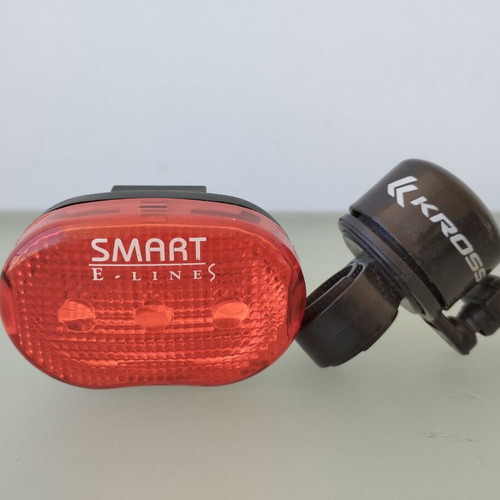 Bicycle accessory set used with lock, light, bell, reflectors, and inner tube
