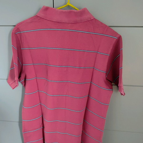 Lacoste Polo short sleeve L slim fit like new, white and red