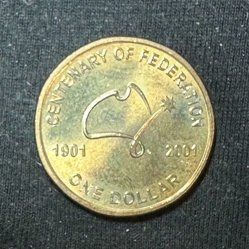 1 Australian Dollar 2001 used