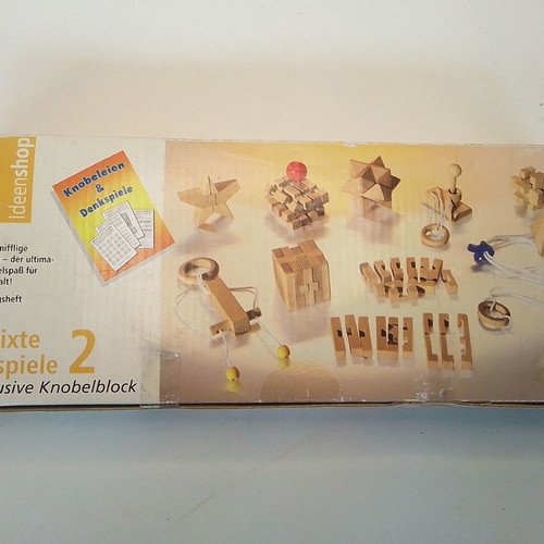 Educational wooden construction game Verflixte Holzspiele new