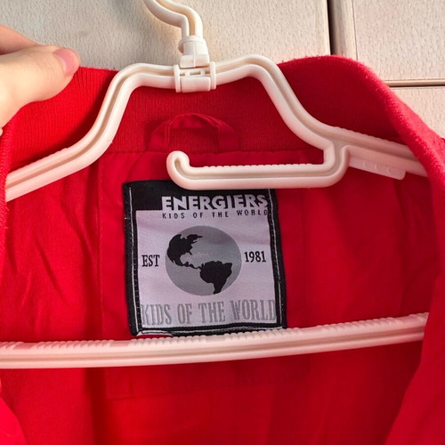 Bomber jacket like new, gray and red