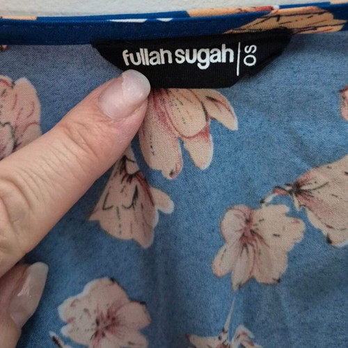 Φόρεμα Fullah Sugah λουλουδάτο ρομαντικό στυλ, υπέροχο φορεμένο μέγεθος M