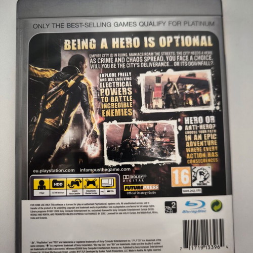 InFamous PS3 game very good condition