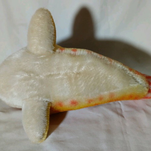 Steiff vintage plush fish like new, 1960s