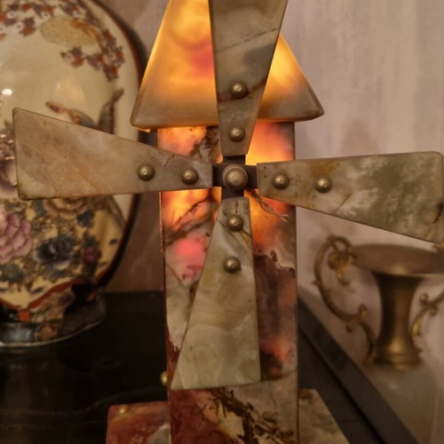 Alabaster mill lighted used