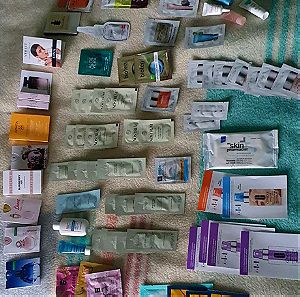 Set of 76 samples (skincare amd perfumes )
