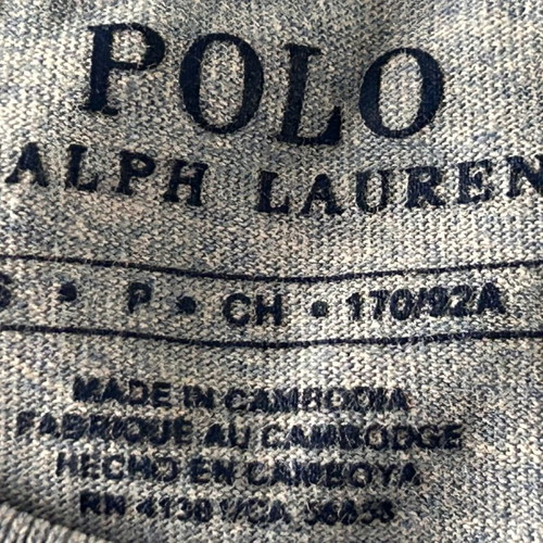 Polo Ralph Lauren men's cotton jersey t-shirt S used, blue