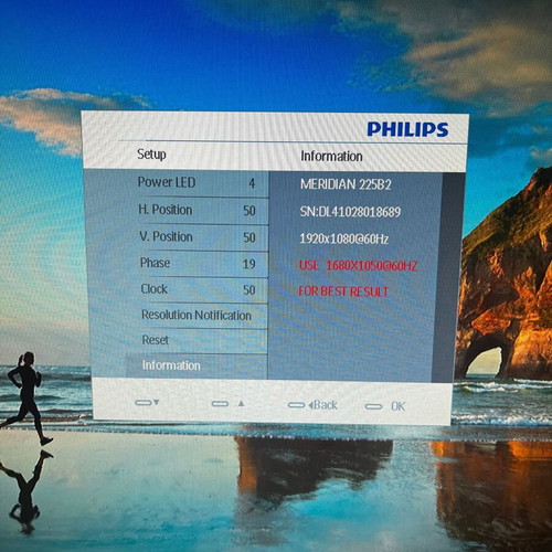 Philips Brilliance 225B2 22" monitor like new