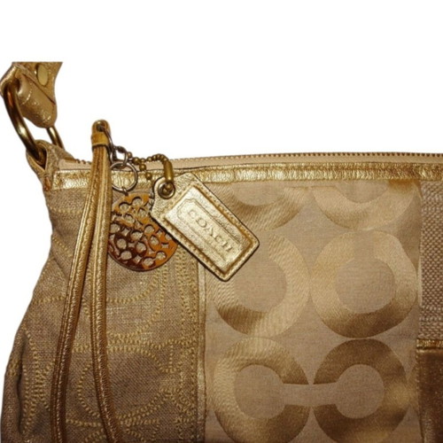 Coach Signature Patchwork Hobo Bag like new, gold tone