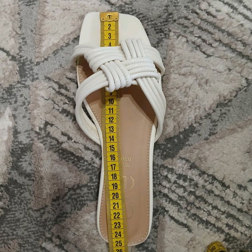 Exe flat sandals like new, size 38, white