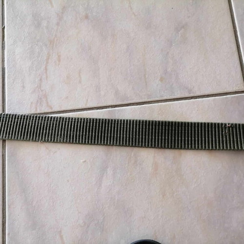 Military web belt used with metal buckle