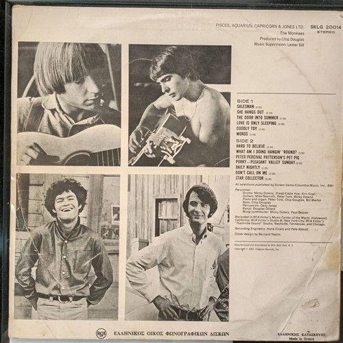 The Monkees Pisces, Aquarius, Capricorn & Jones Ltd. used vinyl record