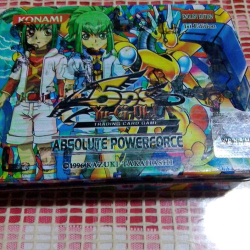 Yu-Gi-Oh! Absolute Powerforce Metal Storage Tin like new