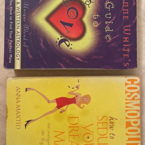 Guide to Love astrology book by Suzanne White used with free Cosmopolitan book